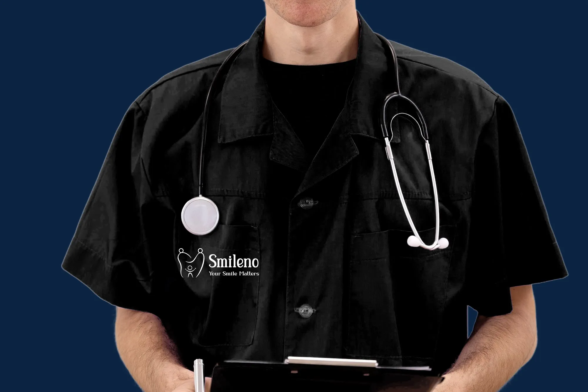 Staff uniform carrying the mark at small scale
